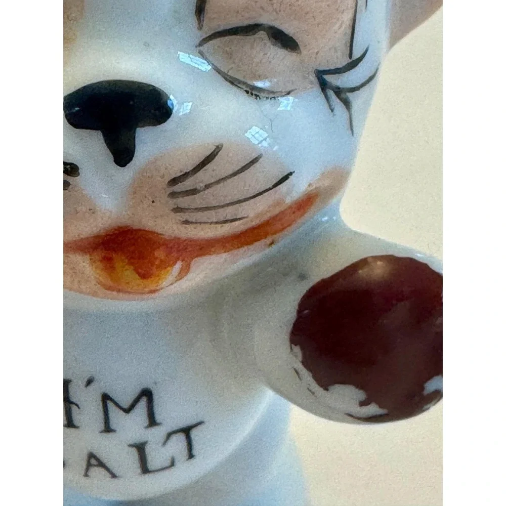 Vintage 1950s Anthropomorphic Cat Salt Pepper Shakers Made in Japan Kitsch‎